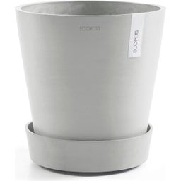 Ecopots Wheels Coaster - White Grey  - ∅ 28.70, height 8.30 cm