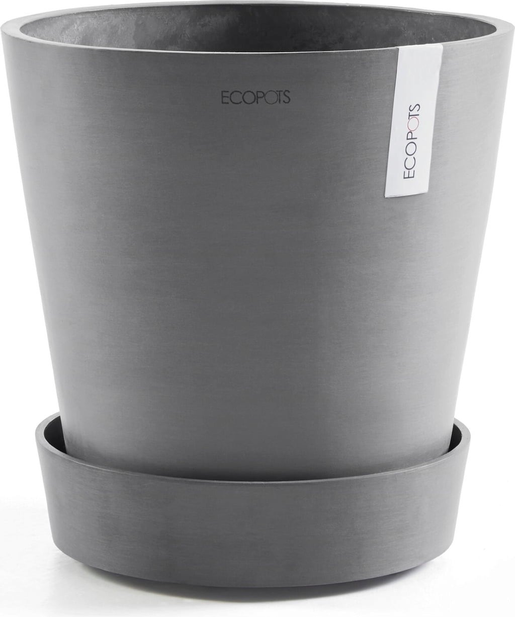 Ecopots Untersetzer Wheels grau - ∅ 28,70, Höhe 8,30 cm