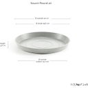 Ecopots Round Coaster - White Grey  - ∅ 37, height 3.8 cm