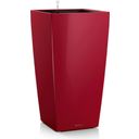 Lechuza CUBICO Premium 40 Planter - Scarlet Red High Gloss