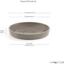 Ecopots Untersetzer Rund taupe - ∅ 18, Höhe 2,5 cm