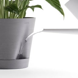 Ecopots Venedig 2 Växtkruka Mörkgrå - Ø 20 cm, höjd 17,5 cm