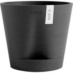 Ecopots Venedig 2 Växtkruka Mörkgrå - Ø 20 cm, höjd 17,5 cm