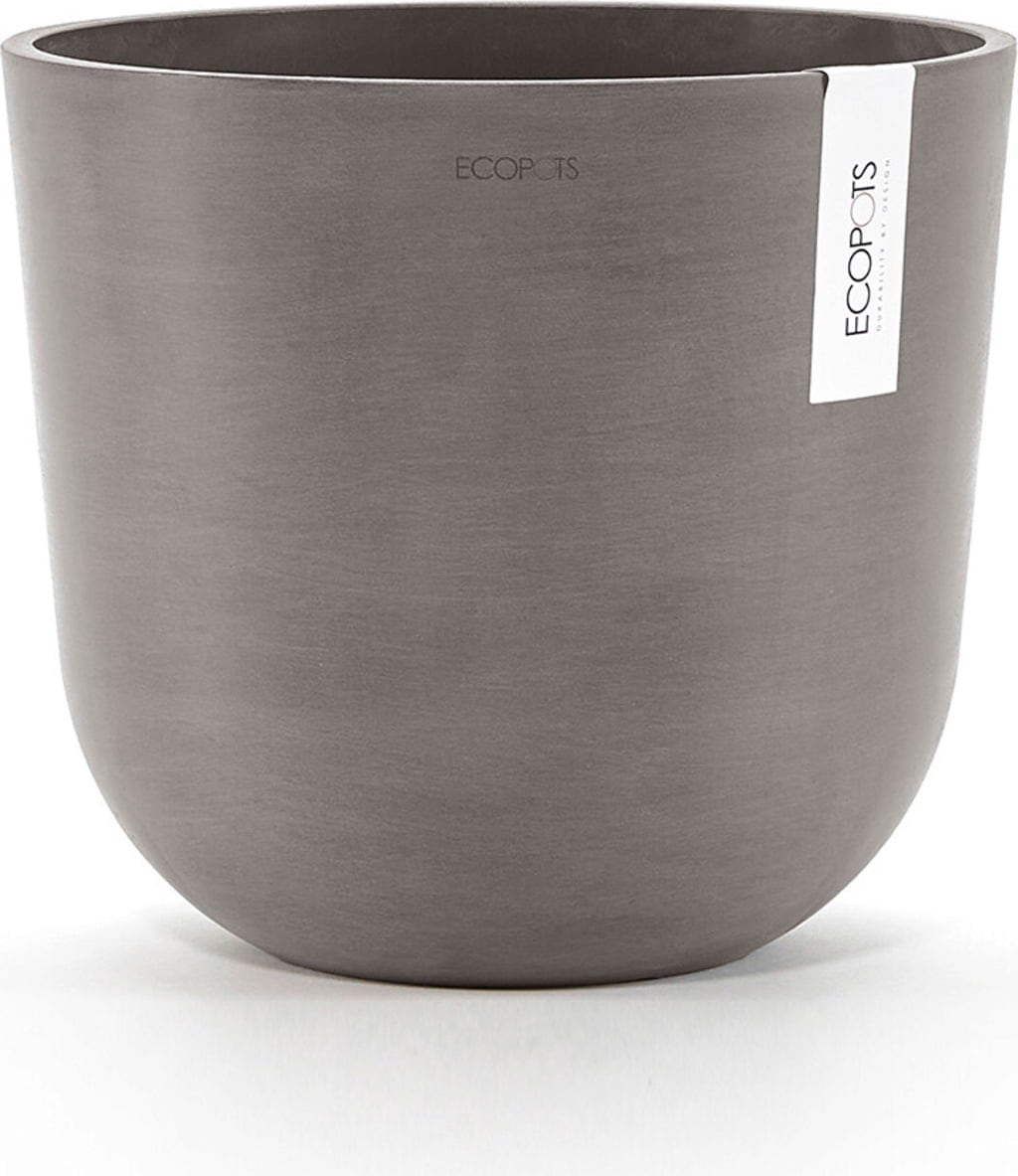 Ecopots Oslo Planter - Taupe - Ø 25 cm, Height 21.80 cm