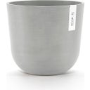 Ecopots Oslo Blanc Gris + Réservoir d'Eau - Ø 25 cm, Höhe 21,80 cm