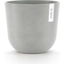 Ecopots Oslo Blanc Gris + Réservoir d'Eau - Ø 25 cm, Höhe 21,80 cm