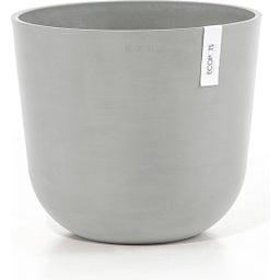 Ecopots Topf Oslo mit Wasserreservoir weißgrau - Ø 35 cm, Höhe 30,50 cm