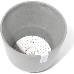 Ecopots Topf Oslo mit Wasserreservoir weißgrau - Ø 35 cm, Höhe 30,50 cm