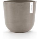 Ecopots Topf Oslo mit Wasserreservoir taupe - Ø 25 cm, Höhe 21,80 cm