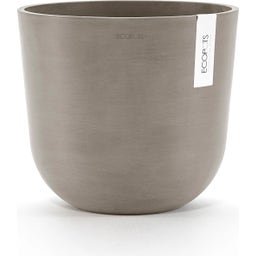 Ecopots Topf Oslo mit Wasserreservoir taupe - Ø 25 cm, Höhe 21,80 cm