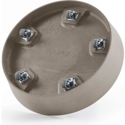 Ecopots Wheels Coaster - Taupe - Ø 28.8 cm, H 8.2 cm