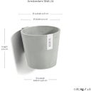 Ecopots Amsterdam Wall - White Grey 