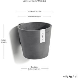 Ecopots Amsterdam Wall - Grey 