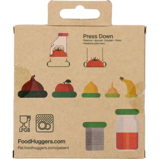 Food Huggers Set di Coperchi in Silicone - Green - 1 set