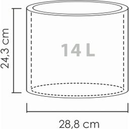 Scheurich Pflanzgefäß Panzano - Stony Grey - 30