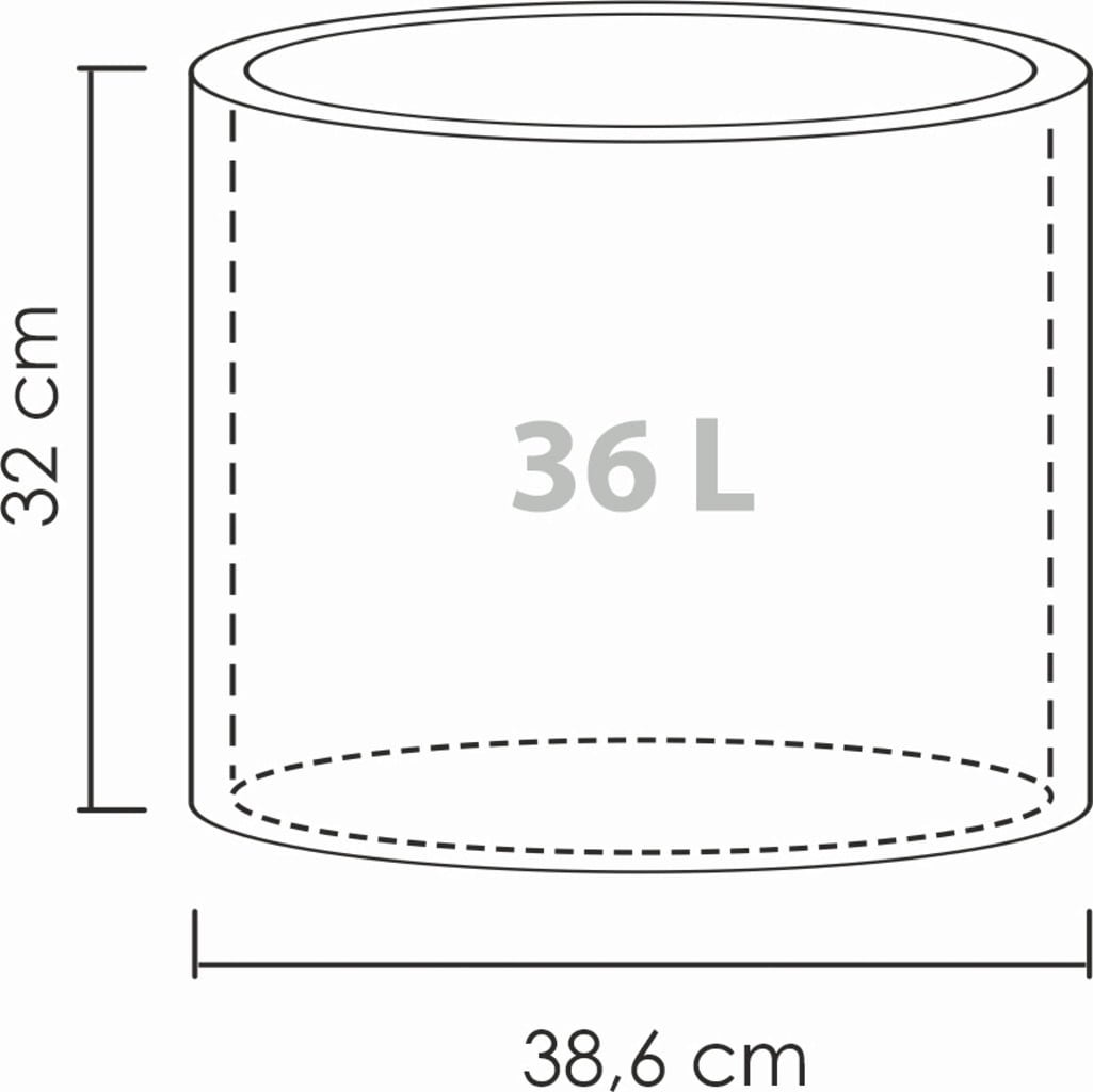 Scheurich Pot Panzano - Stony Grey - 40
