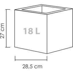 Scheurich Pflanzgefäß C-Cube - Stony Grey - 30