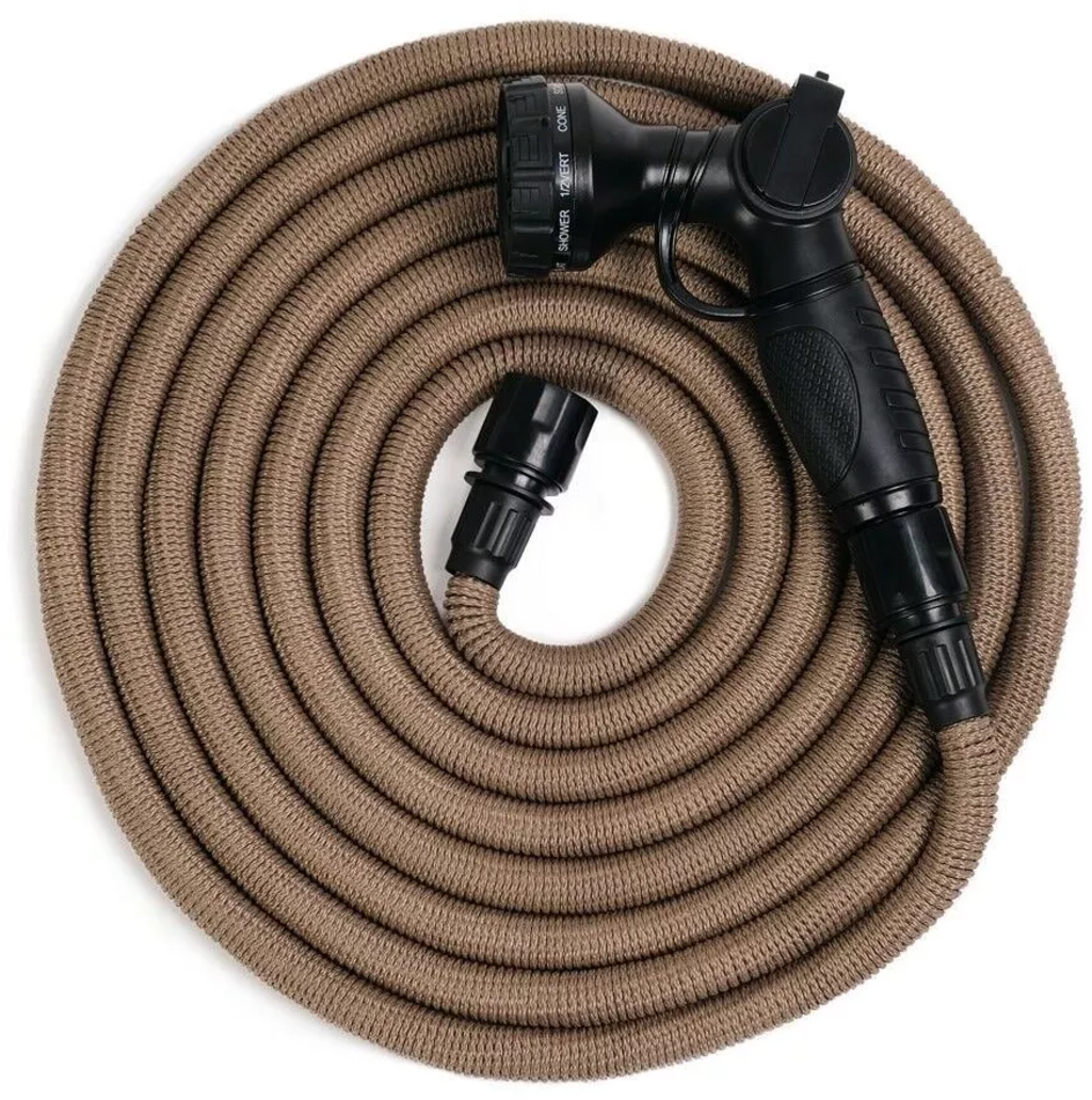 by Benson Deluxe Garden Hose Set, 25 m - Natural