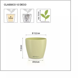 Lechuza CLASSICO Color 12 DECO Planter - white