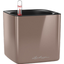 Lechuza Okrasni lonec CUBE Glossy 14 - Smoky diamond highgloss