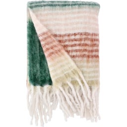 Villa Collection STYLES Blanket - 130 x 170 cm - Sand/Apricot/Pink/Green
