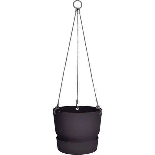 elho greenville hanging basket, 24 cm - vivace nero