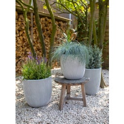Capi Vaso Ball - Groove - 35x34 cm - Avorio