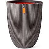 Capi Planter Elegant low "Groove", 46 x 58 cm