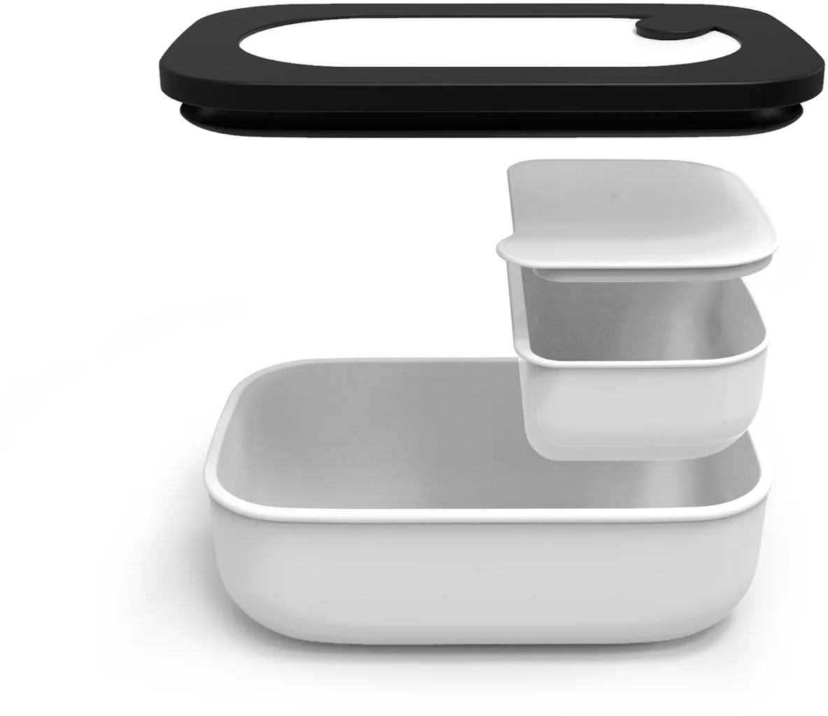 guzzini Set Lunchbox mit Reisebesteck 