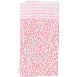 rozablue Cloth Napkins - Floral Coral