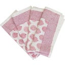 rozablue Servilletas de Tela, 4 uds. - Little Lotus Roza