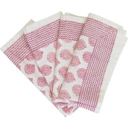 rozablue Servilletas de Tela, 4 uds. - Little Lotus Roza