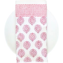 rozablue Servilletas de Tela, 4 uds. - Little Lotus Roza