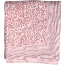 rozablue Rectangular Tablecloth, Small - Floral Coral