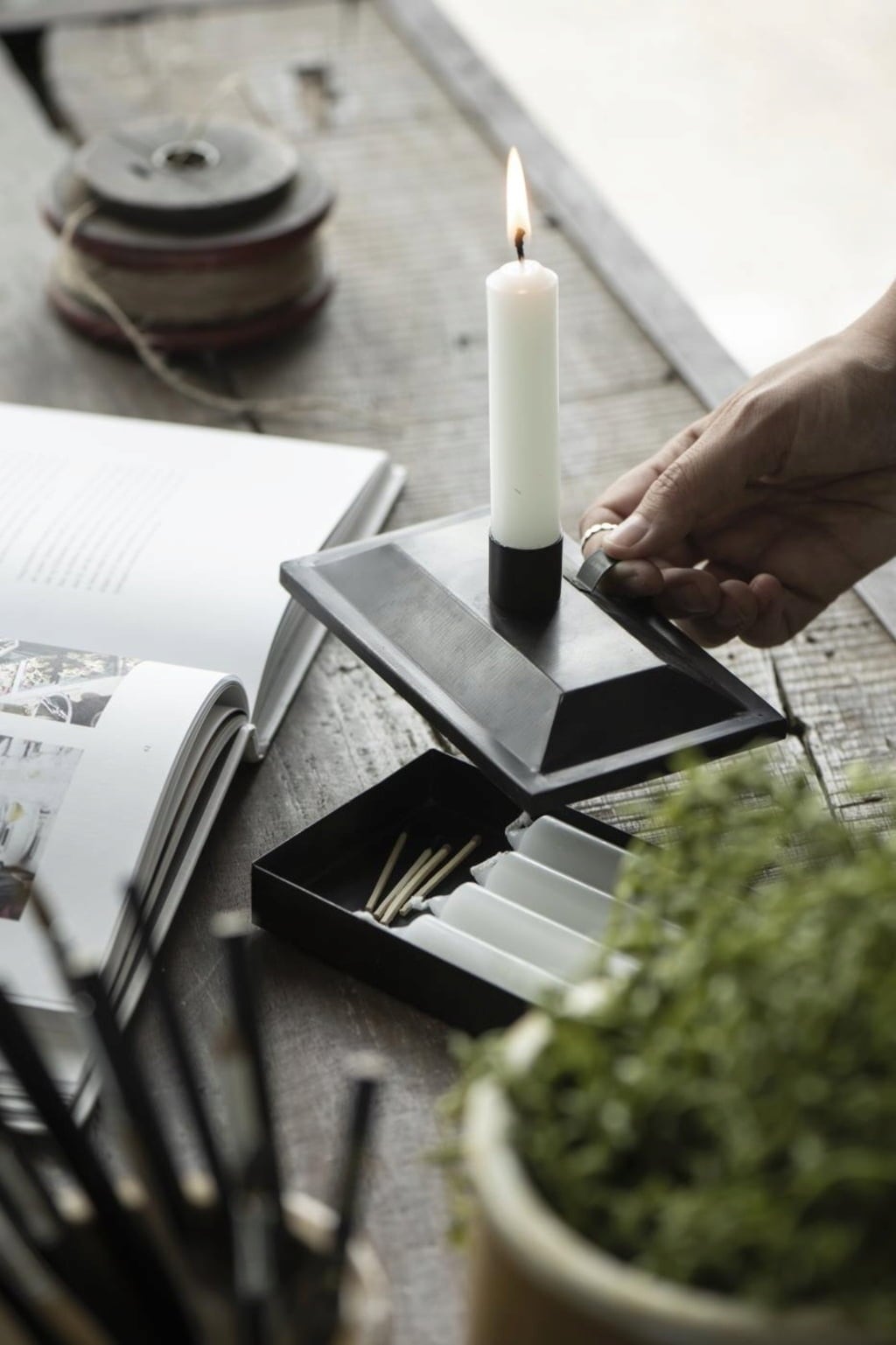 IB Laursen Candleholder with Storage