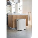 Bo Touch Bin 2 x 30 L mit 2 Kunststoffeinsätzen - White