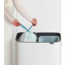 Bo Touch Bin 2 x 30 L mit 2 Kunststoffeinsätzen - White