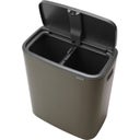 Bo Touch Bin 2 x 30 L med 2 Plastinsatser - Platinum