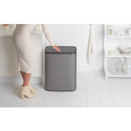 Bo Touch Bin 2 x 30 L med 2 Plastinsatser - Platinum