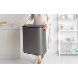 Bo Touch Bin 2 x 30 L med 2 Plastinsatser - Platinum