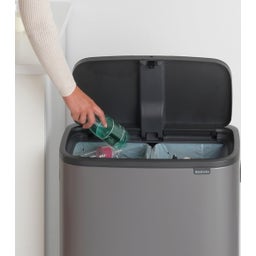 Bo Touch Bin 2 x 30 L med 2 Plastinsatser - Platinum