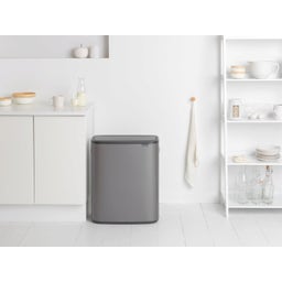 Bo Touch Bin 2 x 30 L med 2 Plastinsatser - Platinum