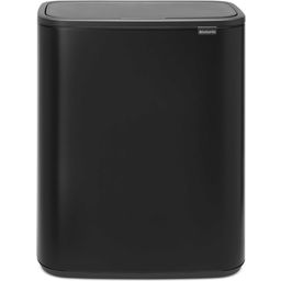 Bo Touch Bin 2 x 30 L con 2 Compartimentos de Plástico - Matt Black