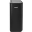 Bo Touch Bin 2 x 30 L con 2 Compartimentos de Plástico - Matt Black