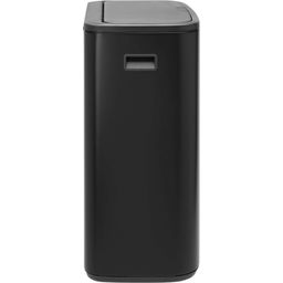 Bo Touch Bin 2 x 30 L con 2 Compartimentos de Plástico - Matt Black