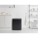 Bo Touch Bin 2 x 30 L con 2 Compartimentos de Plástico - Matt Black