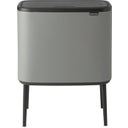 Bo Touch Bin 11 + 23 Litres with 2 Plastic Liners - Mineral Concrete Grey