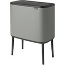 Bo Touch Bin 11 + 23 Litres with 2 Plastic Liners - Mineral Concrete Grey