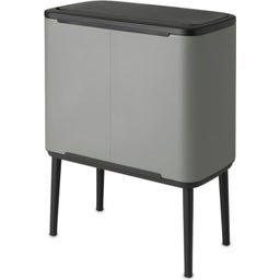 Bo Touch Bin 11 + 23 Litres with 2 Plastic Liners - Mineral Concrete Grey