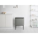 Bo Touch Bin 11 + 23 Litres with 2 Plastic Liners - Mineral Concrete Grey